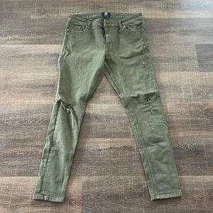 Christiano Ronaldo Green Skinny Jeans